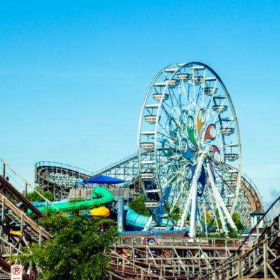 Hersheypark® rides, roller coaster, ferris wheel and water rides