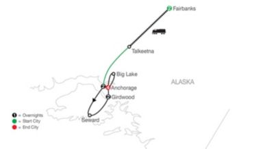 2023 map owner adventures alaska iditarod