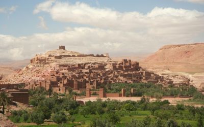 africa morocco ait benhaddou panorama