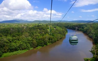 australia kuranda high angle view skyrail rainforest cableway