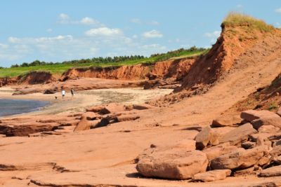 canada prince edward island national park red rock coast