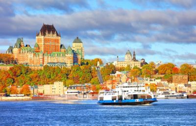 canada quebec city capital view autumn fall 