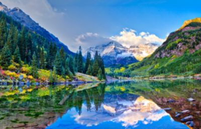 Colorado Aspen Maroon Bells Valley Spring