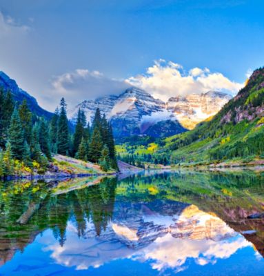 Colorado Aspen Maroon Bells Valley Spring