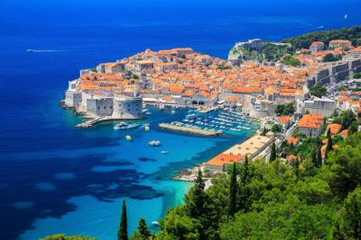 dubrovnik croatia panoramic city view
