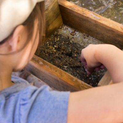 Child mining at Lilly Pad Village