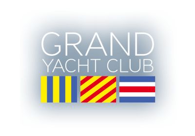 grand yacht club gyc logo white blue opacity background night sky water