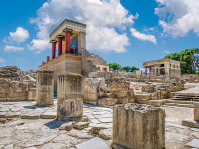 greece crete island knossos palace ruins