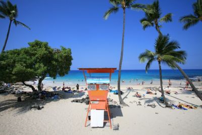 hawaii kona beach life guard station