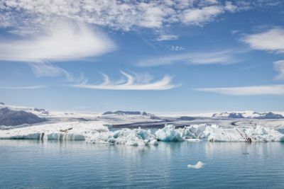 iceland jokulsarlon glacier lagoon summer