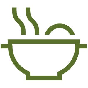 icon food bowl steam
