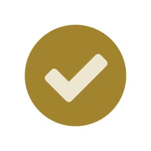 icon gold circle check