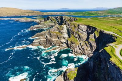 ireland-ring-of-kerry-waves-cliffs-aerial-view