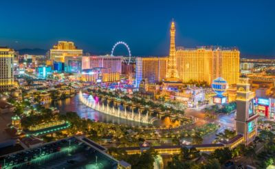Las Vegas strip at night 