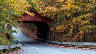 michigan raverse city-bridge fall