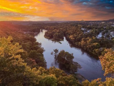 missouri branson table rock lake dam the white river scenic sunset view