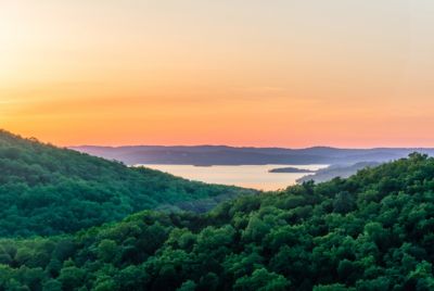 missouri branson table rock lake horizon dusk sunset