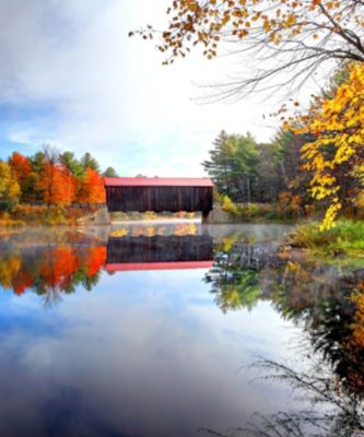 New Hampshire Lincoln County Covered Bridge