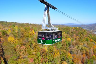 Ober Gatlinburg tram ride in the fall