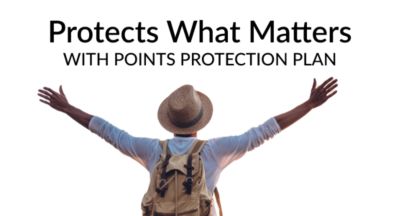 rotects what matters with points protection plan man arms open overlay