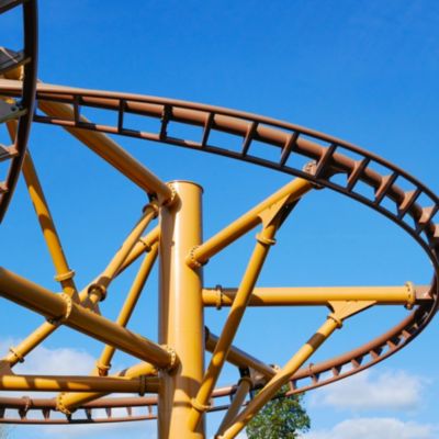 roller coaster in Six Flags® Fiesta Texas