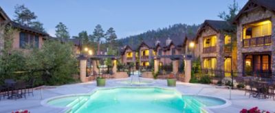 The Club At Big Bear Village Pool View Dusk?$bg2 Featured Resort Dest Full$