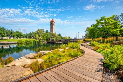 washington spokane river waterfront park expo pavillion clock tower